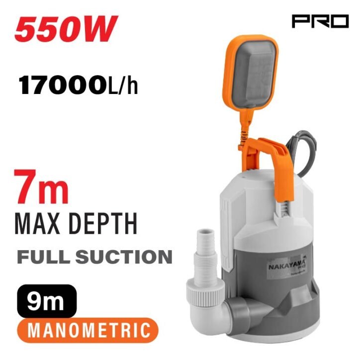 NAKAYAMA Pro NP1115 Αντλία Αποστράγγισης με Φλοτέρ 550W,17000lt/h