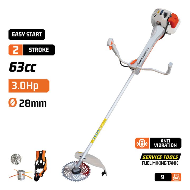 NAKAYAMA PB6310 Θαμνοκοπτικό Βενζίνης 3Hp, 62cc Με Αντιδόνηση