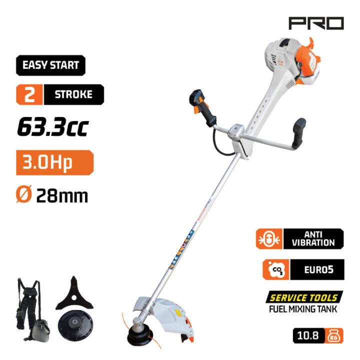 NAKAYAMA PRO PB7700 Θαμνοκοπτικο Βενζινης  63.3Cc 3Hp Με Αντιδονηση
