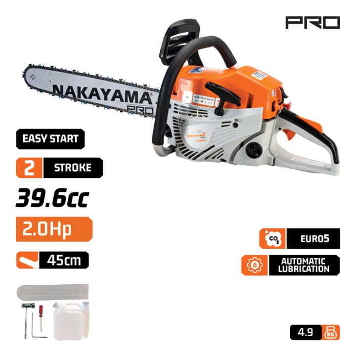 NAKAYAMA PRO PC4610 Αλυσοπριονο Βενζινης 2,4Hp, 45,6Cc, Λαμα 45Cm, 0.325'', 1,3Mm 72Links