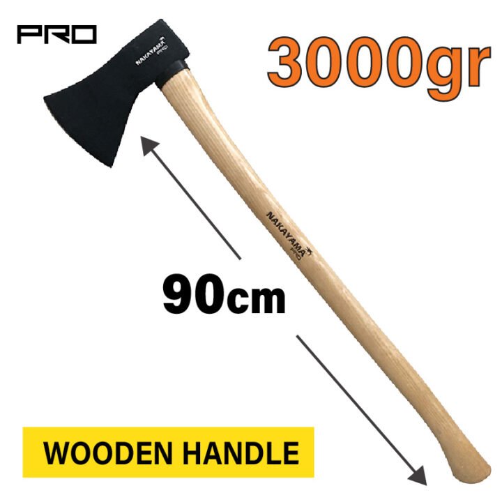 NAKAYAMA PRO SSF558 Τσεκουροβαριά Με Ξύλινη Λαβή 3Kg 90 cm