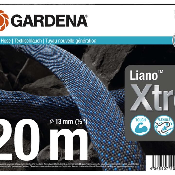 18470-20 Λάστιχο Gardena Υφασμάτινο Liano Xtreme 1/2"- 20m Σετ με ακροφύσιο & συνδέσμους