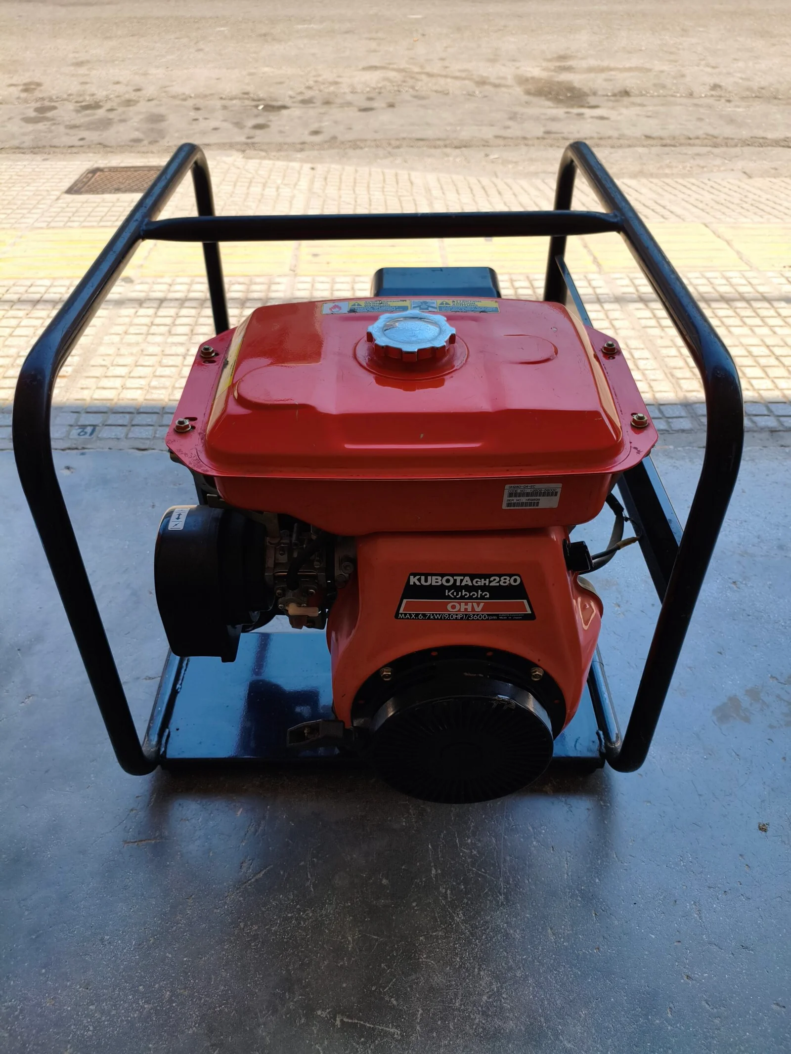 KUBOTA GH280 Γεννήτρια Βενζίνης, Μονοφασική, 9HP, 6.7kW - Image 3