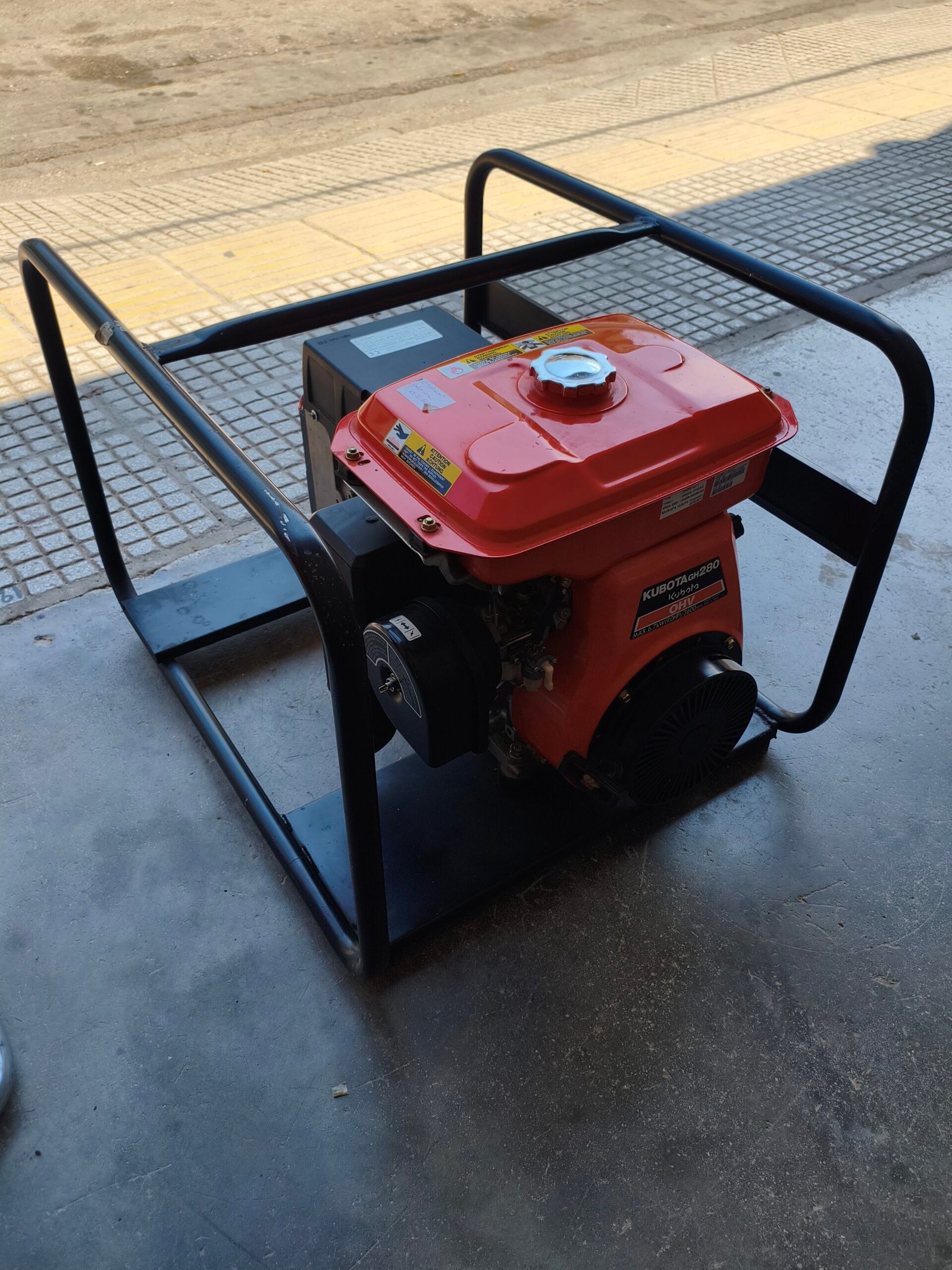 KUBOTA GH280 Γεννήτρια Βενζίνης, Μονοφασική, 9HP, 6.7kW - Image 4